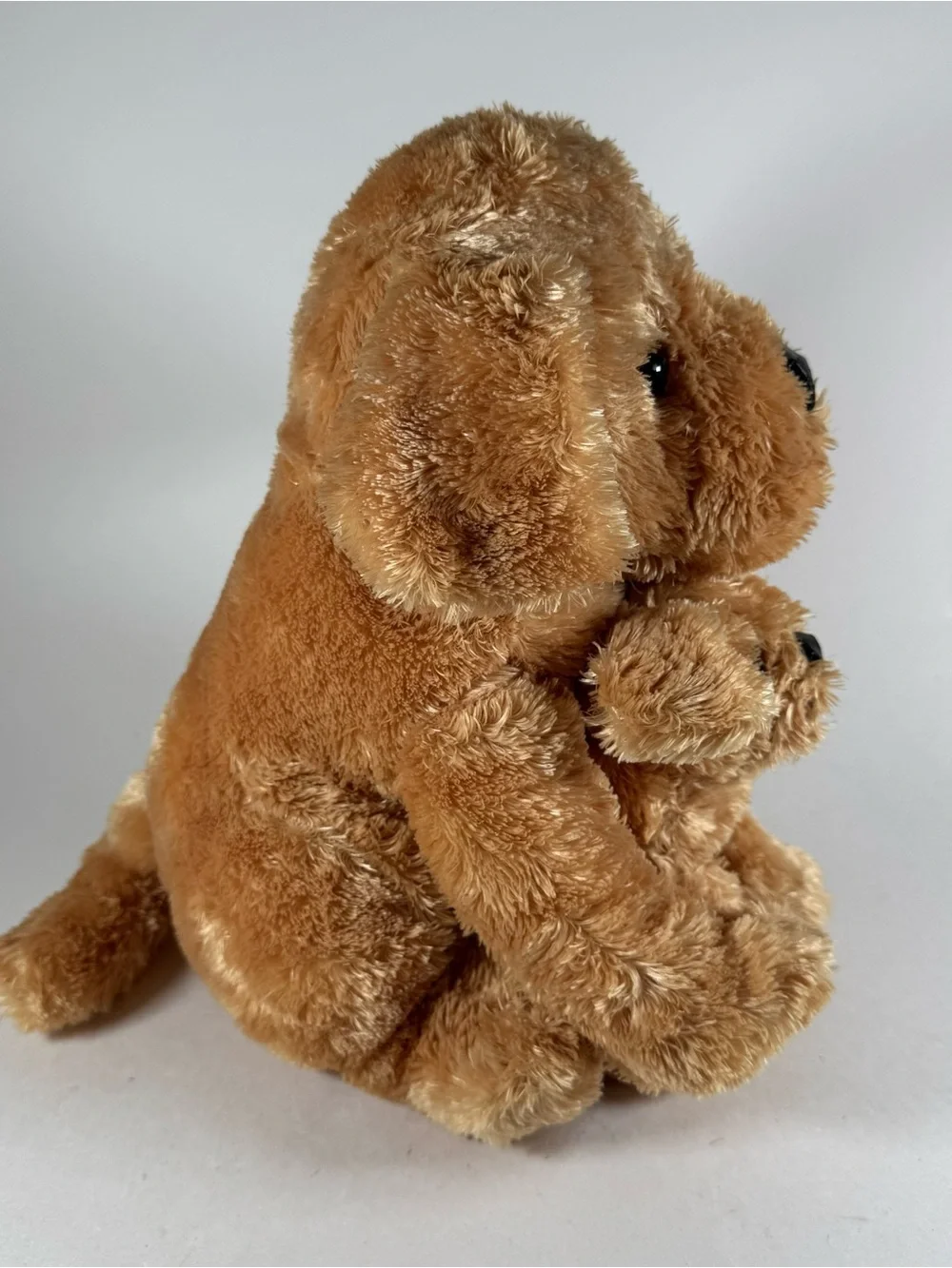 Kohls Cares Plush Mom And Baby Dog Puppy Brown Golden Retriever 10